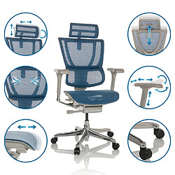 Avis Chaise de bureau / Fauteuil de direction ERGOHUMAN SLIM G GEN2 Tissu maille bleu hjh OFFICE