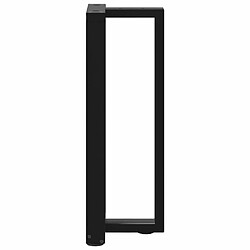 Acheter vidaXL Pieds de table console forme de T 2 pcs noir 38x25x(72-73) cm