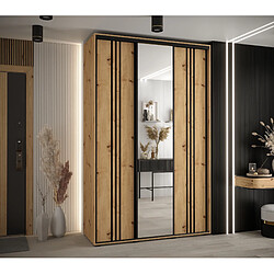 Abiks Meble Armoire DAVOS 7 À Portes Coulissantes 235,2/150/60 3 Portes