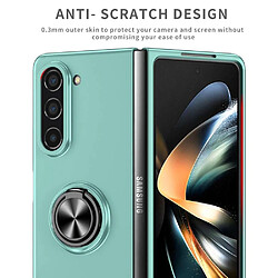 Htdmobiles Coque pour Samsung Galaxy Z Fold 5 5G - housse etui rigide bague anti choc magnetique - BLEU CLAIR