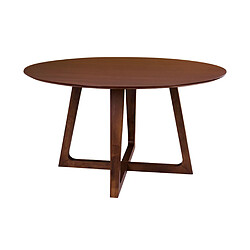 Avis Lisa Design Solin - table à manger ronde - bois plaquage noyer - 4 personnes