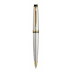 Waterman Expert Stylo bille à Pointe Moyenne Attributs Dorés Acier