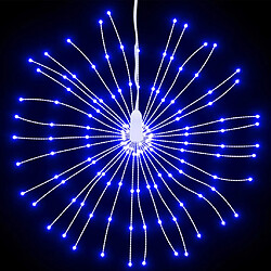 Avis vidaXL Étoile rayonnante de Noël 140 LED 8 pcs bleu 17 cm