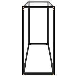 Avis Maison Chic Table console | Meuble d'entrée | Table d'appoint Transparent 120x35x75 cm Verre trempé -GKD49451