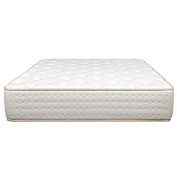 Acheter Visiodirect Matelas réversible MEKA 140x190 cm, en mousse haute densité, indépendance du couchage, ferme, face été/hiver, épaisseur 26 cm