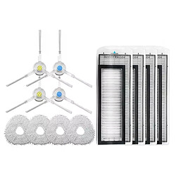 Pièces de rechange pour aspirateur Robot Narwal J1, brosse latérale, filtre HEPA, chiffons en tissu, 12 pièces