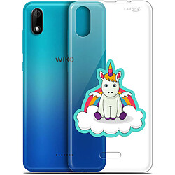 Caseink Coque arrière Wiko Y60 (5.45 ) Gel HD [ Nouvelle Collection - Souple - Antichoc - Imprimé en France] Bébé Licorne