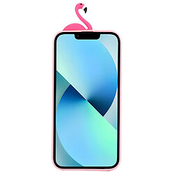 Coque en silicone décor de personnage de dessin animé 3D anti-chute pour votre iPhone 14 Plus - oiseau