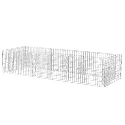 Maison Chic Jardinière,Lit surélevé - Bac à fleurs - pot de fleur à gabion Acier 270x90x50 cm -GKD67204