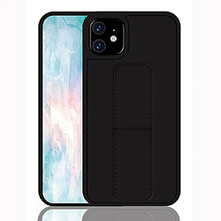 Wewoo Coque Rigide Pour iPhone 11 antichoc PC + TPU Housse de protection avec bracelet et support Noir