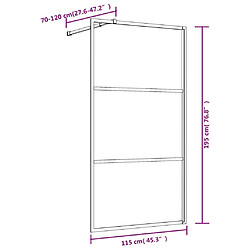 Maison Chic Paroi de douche | Écran de douche | Cloison de douche avec verre ESG transparent rouge 115x195 cm -GKD76731 pas cher