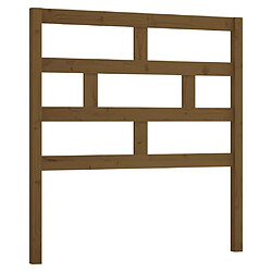 Maison Chic Tête de lit scandinave pour lit adulte,Meuble de chambre Marron miel 81x4x100 cm Bois massif de pin -MN86346