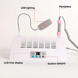 Avis Universal Perceuse à ongles électrique 5 en 1 Aspirateur à ongles Aspirateur à LED Lime à ongles Élastique Manucure(Rose)