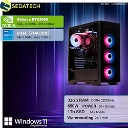 Sedatech PC Gamer • Intel i5-14600KF • RTX4060 • 32Go RAM • 1To SSD M.2 • Windows 11