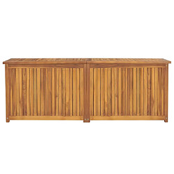 Helloshop26 Boîte coffre de jardin 150 x 50 x 55 cm bois massif de teck 02_0012988