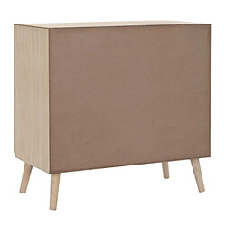 Pegane Commode, meuble de rangement en bois de sapin et MDF coloris marron - Longueur 80 x Profondeur 40 x hauteur 77 cm