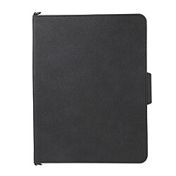 Etui en PU fermeture à bouton anti-RFID, anti-chute avec support noir pour votre Apple iPad 10.2 (2019)/(2020)/(2021)