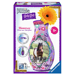 Avis Ravensburger Puzzle 216 pièces 3D : Girly Girl Edition : Vase chevaux