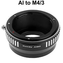 Wewoo Bague d'adaptation appareil photo pour objectif Nikon AI Lens vers Olympus M4 / 3 de montage