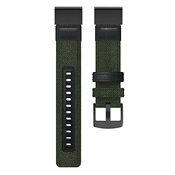 Acheter Wewoo Bracelet pour montre connectée en cuir et Garmin Fenix5x Plus Fenix3taille du 150 + 110 mm vert armée