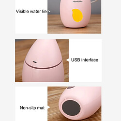 Acheter Wewoo Humidificateur d'air de bureau de Muet de forme de mangue portative créatrice de 2W avec la lumière de LED, capacité: 160ml, DC 5V rose