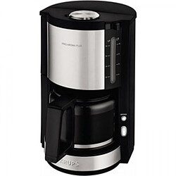 Machine a Cafe - Cafetiere Electrique KRUPS KM321010 Pro Aroma Plus filtre électrique, 1,25 L soit 15 tasses, a café, Noir et inox