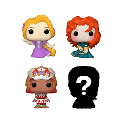 Funko Disney Princesses - Pack 4 figurines Bitty POP! Vinyl Rapunzel 2,5 cm