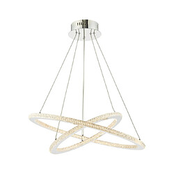 Luminaire Center Suspension LED Orion Chrome poli, clair