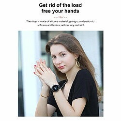 Avis Silicone Montre Intelligente Wb05 Multifonction Bluetooth Cadran Rond Longue Veille Montre Pour Hommes Femmes Black_Silicone Band