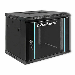 armadio rack qoltec 19'' 9u 600x500x450 nero [nuqolr000054463]