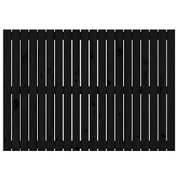 Avis vidaXL Tête de lit murale Noir 127,5x3x90 cm Bois massif de pin