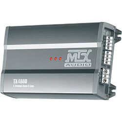 MTX TX480D Amplificateur 12V 4 Canaux Classe-D 4x80W RMS en Aluminium