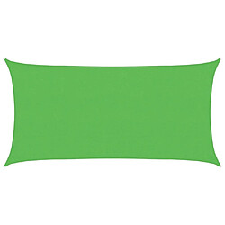 vidaXL Voile d'ombrage 160 g/m² Vert clair 2,5x4,5 m PEHD