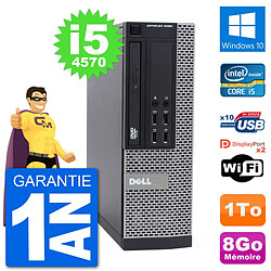 PC Dell 9020 SFF Intel Core i5-4570 RAM 8Go Disque Dur 1To Windows 10 Wifi - Occasion