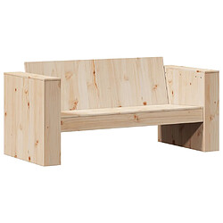 Acheter vidaXL Salon de jardin 2 pcs bois de pin massif