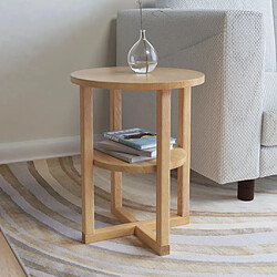 vidaXL Table d'appoint 40 x 50 cm Bois de chêne massif