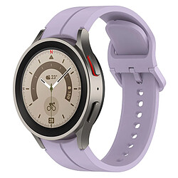 Acheter 20MM Bracelet de montre en silicone Accessoires de remplacement compatible Samsung Watch5/Watch5 Pro - Violet clair