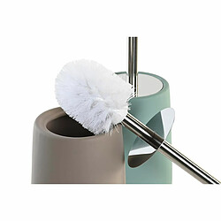 Brosse de salle de wc DKD Home Decor 11 x 11 x 41 cm Beige Acier inoxydable Vert Dolomite (2 Unités)