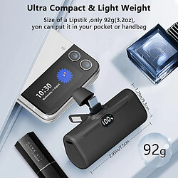 SANAG Mini Batterie Externe 5000Mah Usb C Power Bank Charge Rapide 15W Ultra-Compact Power Bank Petit Chargeur Portable