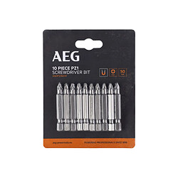 Embouts de vissage AEG - 50 mm - Acier - 10 pcs - PZ1