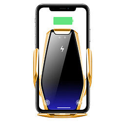 Tyrant Gold Chargeur de voiture sans fil, chargeur de voiture à charge rapide 15 W, support de téléphone à serrage automatique compatible avec iPhone 11Pro/Max/XR/11/X/8, Samsung S10/S10+/S9/S9+/S8/S8 et bien d'autres