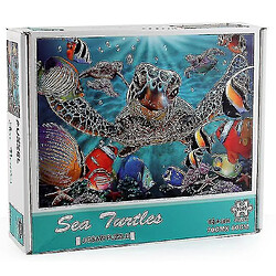 Universal Copoz Puzzles pour adultes, 1000 pièces Turtle Jigsaw défi P pas cher