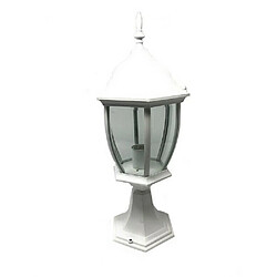 Tradex DE JARDIN 49CM VERRE LANTERNE E27 LUMIÈRE EXTÉRIEURE ALUMINIUM ES45