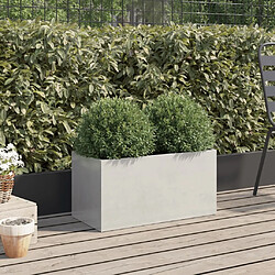 Avis Maison Chic Jardinière,Bac à fleurs - pot de fleur argenté 62x30x29 cm acier inoxydable -GKD23554