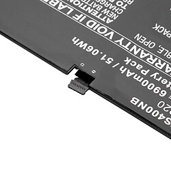 vhbw batterie compatible avec Lenovo Yoga 900S-12ISK 80ML001XGE, 900S-12ISK 80ML001YGE, 900S-12ISK-6Y75 laptop (6900mAh, 7.4V, Li-Polymère)