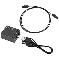 Acheter Convertisseur Numérique-Analogique Audio ,Adaptateur avec Câble Audio Optique ,Toslink / Fibre SPDIF vers RCA