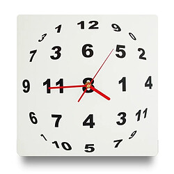 Totalcadeau Horloge illusion optique en sphère de chiffre