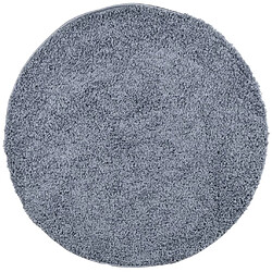 vidaXL Tapis shaggy PAMPLONA poils longs moderne bleu Ø 240 cm