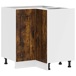 vidaXL Armoire d'angle de cuisine Porto chêne fumé bois d'ingénierie