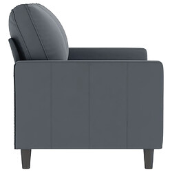 Acheter Maison Chic Canapé à 2 places,Sofa de Salon,Canapé droit Gris foncé 120 cm Velours -GKD509773